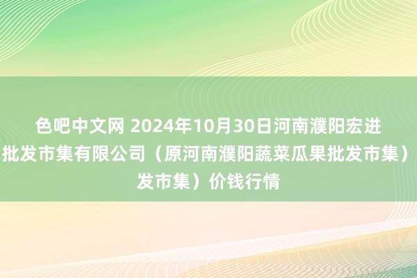 色吧中文网 2024年10月30日河南濮阳宏进农副产物批发市集有限公司(原河南濮阳蔬菜瓜果批发市集)价钱行情