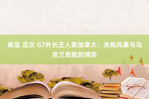 麻豆 足交 G7外长王人聚加拿大：关税风暴与乌克兰危险的博弈