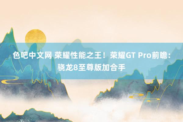 色吧中文网 荣耀性能之王！荣耀GT Pro前瞻：骁龙8至尊版加合手