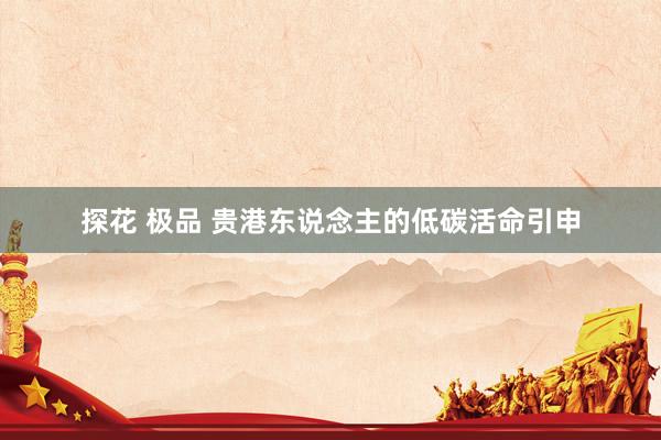 探花 极品 贵港东说念主的低碳活命引申