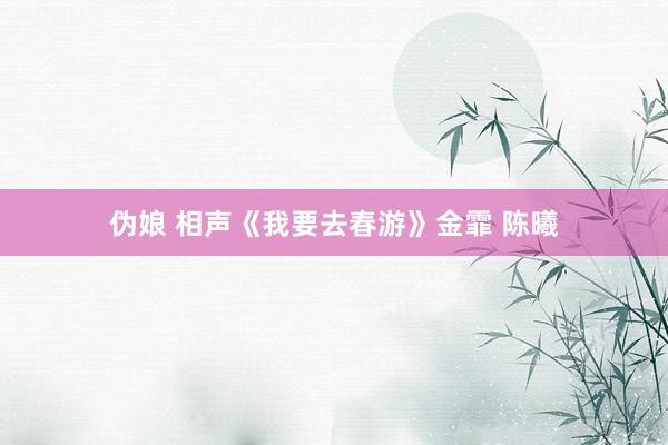 伪娘 相声《我要去春游》金霏 陈曦